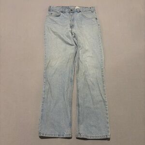 Levis 619 Orange Tab Jeans 33x30 Light Wash Straight Leg High Rise